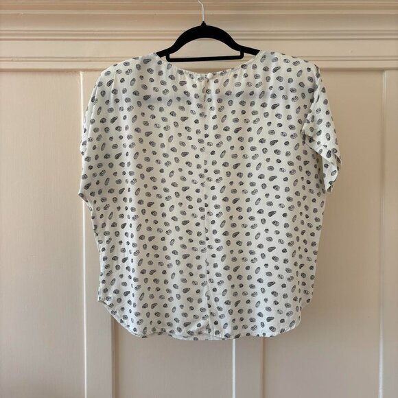 Twee 80s Vintage Seashell Short Sleeve Blouse Essay by Sharon Anthony MEDIUM - Picture 4 of 6